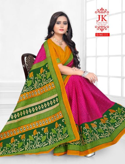 Jk Karishma 1 Casual Daily Wear Cotton Printed Latest Saree Collection